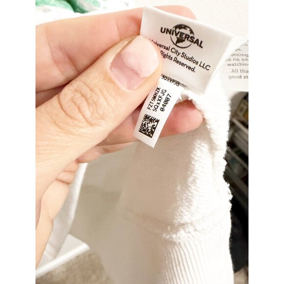 Aerie x Wicked Big Chill Crew Sweatshirt Pink Goes Good With Green White Medium - Picture 4 of 10